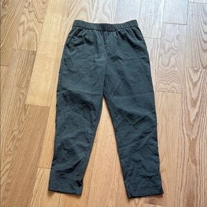 Olive Green Crepe Joggers